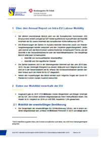 Arbeitsmobilität in der EU 2020 - Deutsche Zusammenfassung (Bericht) (verweist auf: Arbeitsmobilität in der EU 2020 - Deutsche Zusammenfassung (Bericht))