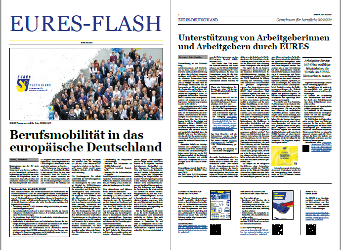 EURES-Flash - Die zweite Ausgabe der Zeitung online im PDF-Format (verweist auf: EURES-Flash 2022)
